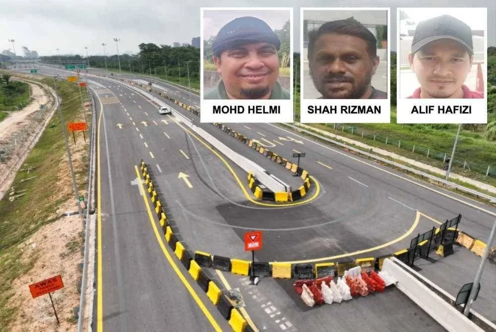 Pembukaan pusingan U sementara di Seksyen 4 WCE membantu melancarkan aliran trafik bagi pengguna jalan raya.