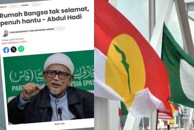 Presiden Pas juga bangkitkan pihaknya tidak bersedia bersama dalam payung buruk yang dicadangkan oleh UMNO.