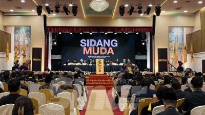 Mesyuarat Agung Tahunan (AGM) 2025 Parti Ikatan Demokratik Malaysia (Muda) yang berlangsung di Bangunan Peladang PJ pada Sabtu. - Foto: SINAR HARIAN / MOHD HALIM ABDUL WAHID