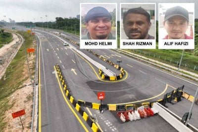 Pembukaan pusingan U sementara di Seksyen 4 WCE membantu melancarkan aliran trafik bagi pengguna jalan raya.