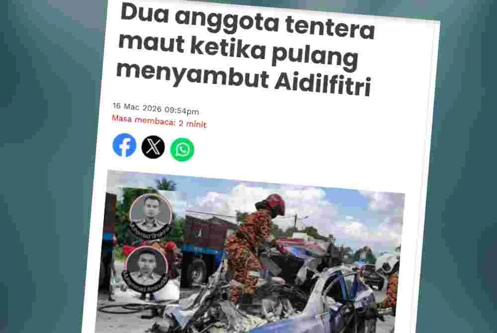 Laporan Sinar Harian pada Isnin.