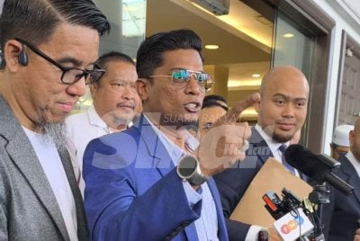 Zamri Vinoth ketika ditemui pemberita selepas prosiding pertuduhan di Mahkamah Majistret Kuala Lumpur pada Selasa.