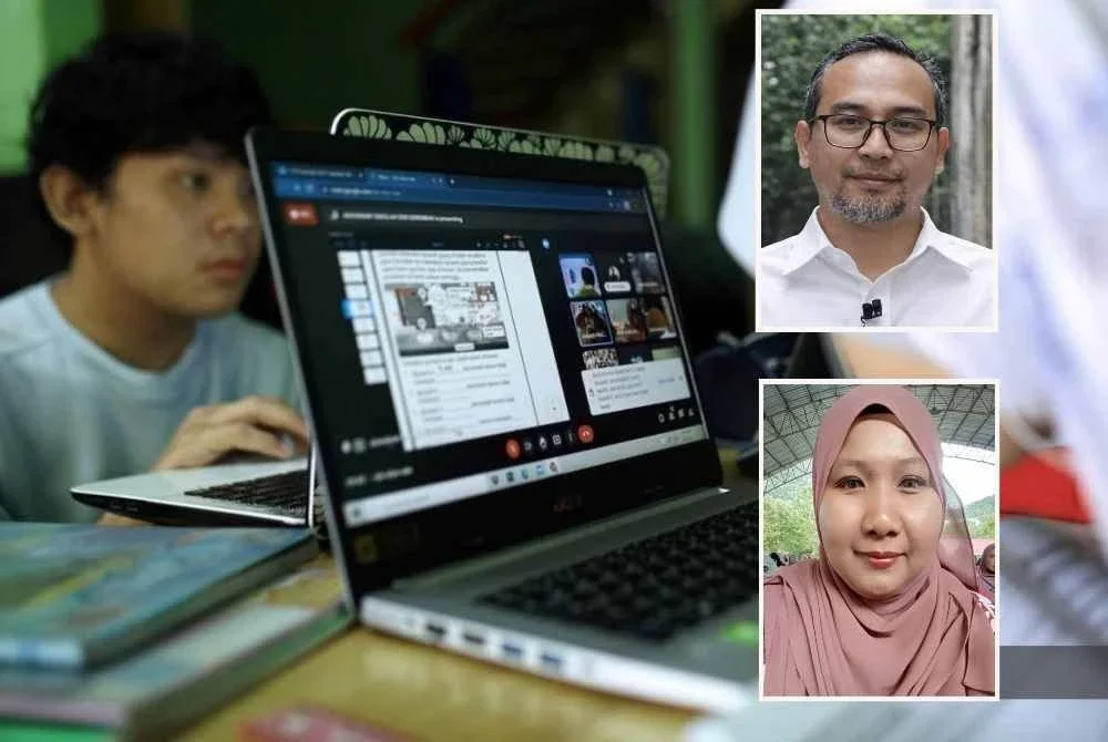 PdPR juga memerlukan kos tambahan untuk membeli peranti supaya setiap anak dapat menyertai sesi PdPR. Gambar kecil: Husni dan Latifah