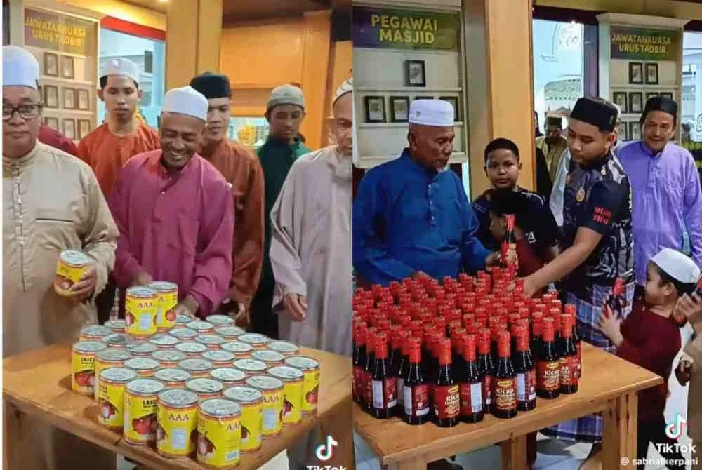 Barangan dapur berbeza diagihkan kepada penduduk pada setiap Ramadan.