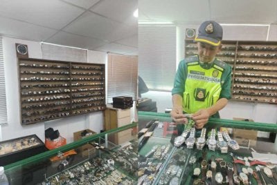 Serbuan oleh Bahagian Penguat Kuasa KPDN Putrajaya itu mendedahkan kegiatan penyimpanan dan penjualan jam tangan berjenama yang disyaki tiruan dijalankan secara tertutup di premis dua tingkat terbabit.