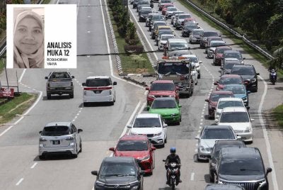 Setiap kali musim perayaan, laluan ini akan dipenuhi kenderaan bergerak perlahan menuju ke arah sama. Foto fail Bernama