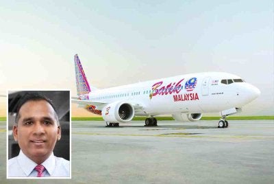  Batik Air terus memperkukuh rangkaian domestiknya dengan pelancaran laluan penerbangan terus antara Pulau Pinang dan Johor Bahru, bermula hari ini. Gambar kecil: Chandran 