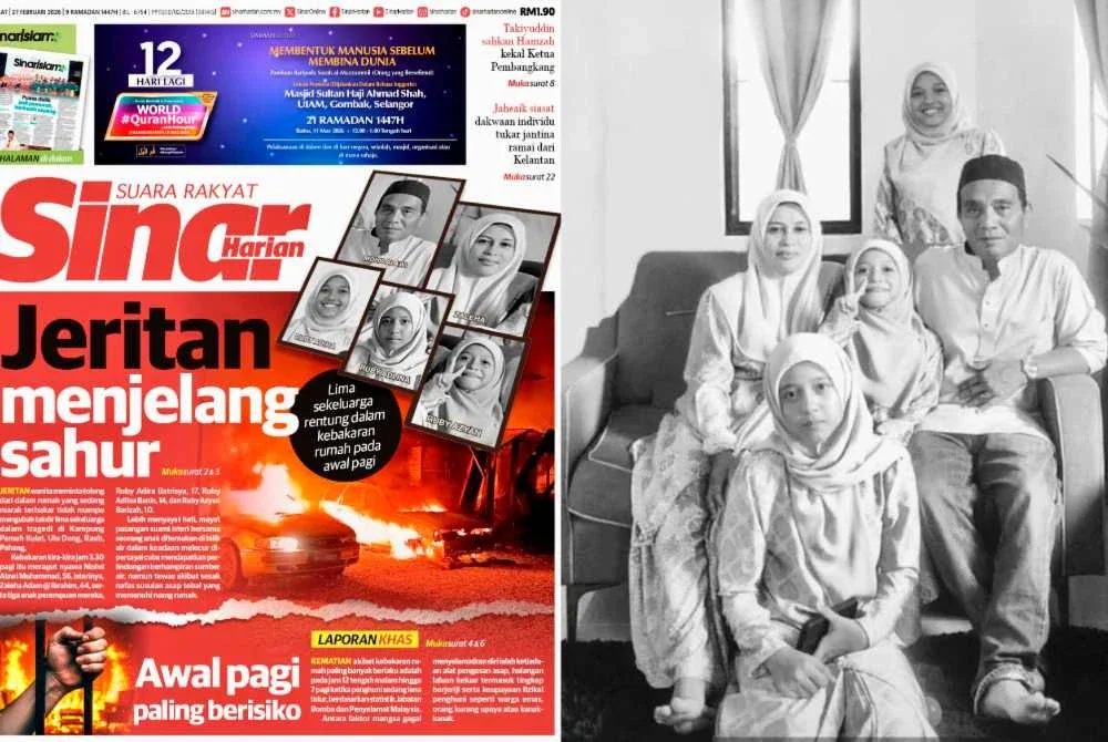 Lima beranak terkorban dalam tragedi kebakaran rumah di Kampung Pamah Kulat,Ulu Dong pada 26 Februari lalu.