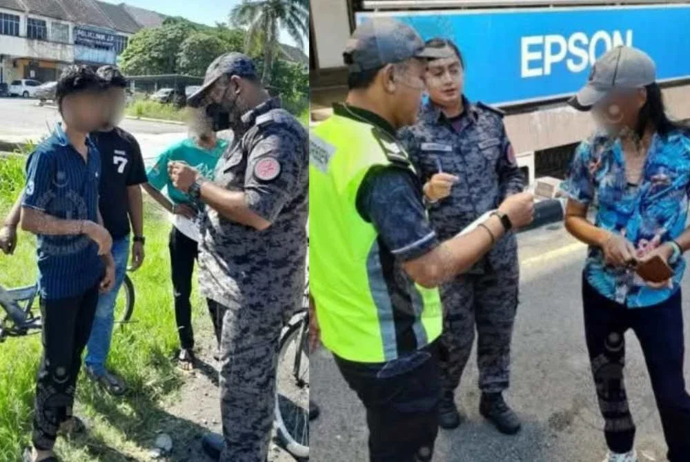 emeriksaan secara rawak dilakukan JIM Perak terhadap warga asing di sekitar daerah Kinta pada Sabtu. Foto: JIM Perak