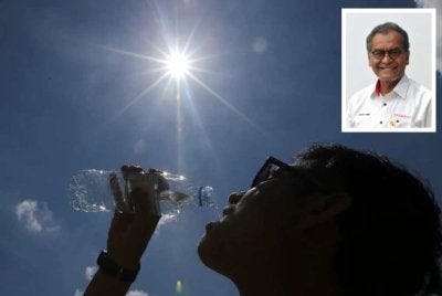 Orang ramai diingatkan supaya lebih berwaspada berikutan cuaca panas melampau yang sedang melanda negara ketika ini. Gambar kecil: Dr Dzulkefly 