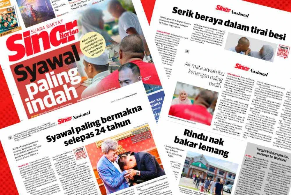 Laporan Sinar Harian pada Isnin. 