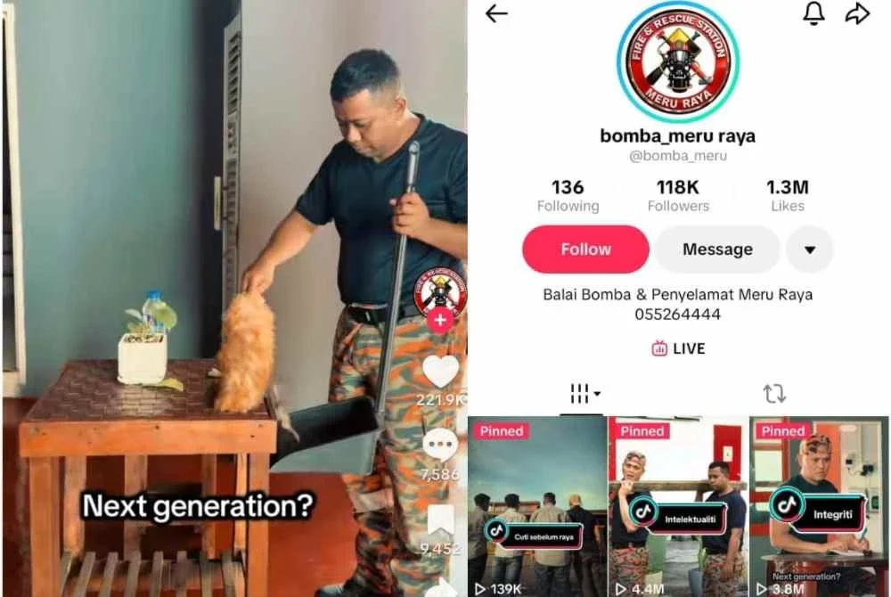 Watak bersahaja yang ditonjol PakTam bersama pasukan Team Media Sosial BBP Meru Raya mencuit hati warga maya.