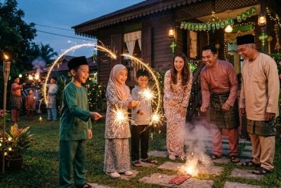 Awang paling kesal pesta main bunga api terlampau. FOTO: imej janaan AI 