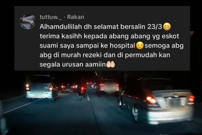 Detik cemas dilalui seorang lelaki ketika membawa isteri yang sakit hendak bersalin ke hospital bertukar menjadi pengalaman penuh makna apabila dibantu insan prihatin.