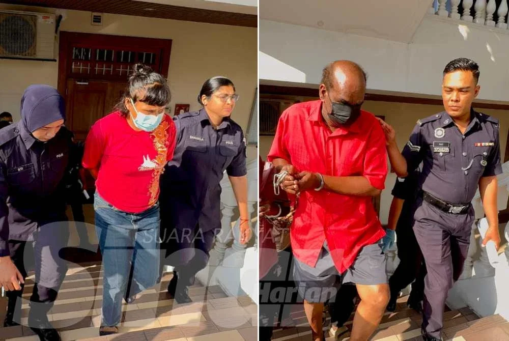 Kedua-dua tertuduh dikenakan hukuman penjara 12 bulan kerana melakukan perbuatan kelucahan melampau di tempat awam pada 22 Mac lalu.