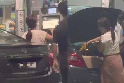 KPDN Johor sedang mencari dua individu ini berhubung kes pengisian petrol RON95 melebihi had.