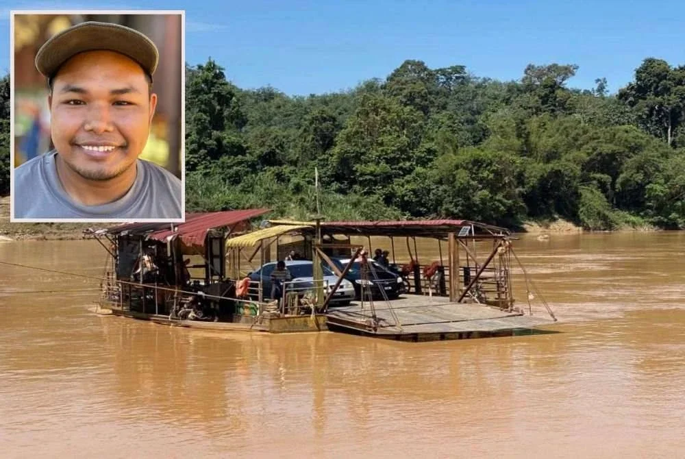 Selepas lebih sedekad beroperasi tanpa sebarang perubahan kadar, tambang feri yang menghubungkan Pasir Kelang ke Pasir Era di Kuala Krai akhirnya dinaikkan sebanyak RM2 berkuat kuasa 18 Mac lalu susulan peningkatan mendadak harga diesel. Gambar kecil: Mohd Haikal.