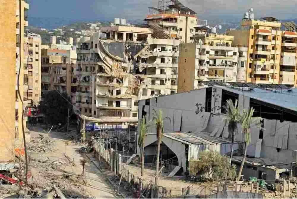 Unit kediaman di pinggir selatan Beirut turut menjadi sasaran kempen pengeboman Zionis.