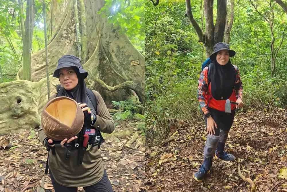 Sebagai maling gunung, Nurul Ashikin tahu selok belok di kawasan Taman Eko Rimba Gunung Senyum. - Foto: Nurul Ashikin