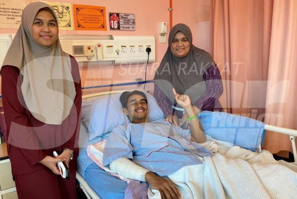 Sayyid Iskandar bersyukur kerana sentiasa mendapat sokongan dan semangat daripada ahli keluarga, guru dan rakan-rakan.