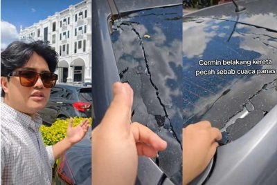 Tangkap layar video dikongsikan oleh pemilik kenderaan berkenaan, Abdul Rahman Mohd Jamadi, 29, di akaun TikTok miliknya, @amanjamadi.