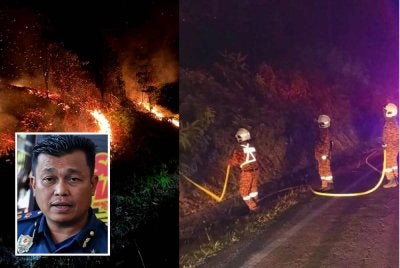 JBPM Kelantan merekodkan peningkatan mendadak bilangan panggilan kebakaran terbuka sebanyak 64 peratus daripada jumlah panggilan keseluruhan pada bulan Mac ini. - Gambar kecil (Farhan Sufyan)