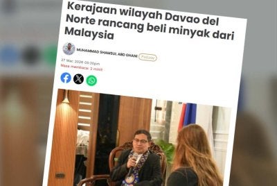 Laporan Sinar Harian pada 27 Mac lalu.
