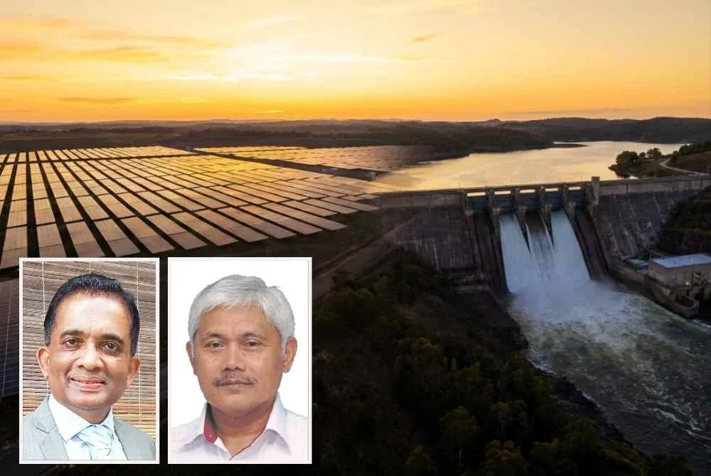 Selain tenaga solar dan hidro, nuklear semakin dipertimbangkan sebagai sumber tenaga baharu - Gambar kecil: Nithi Nesadurai (kiri) dan Ahmad.