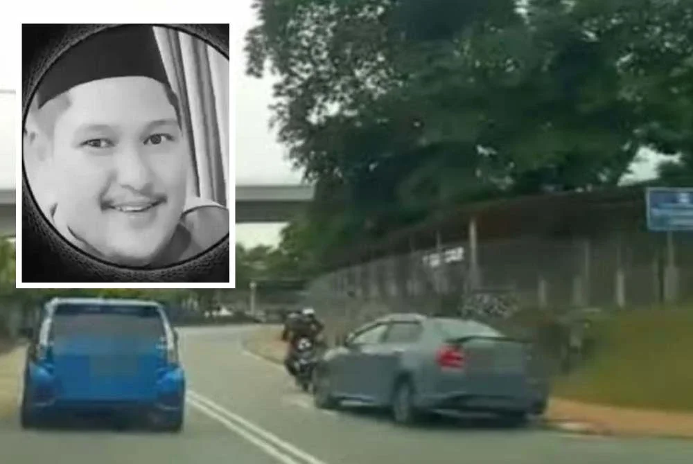 Amirul Hafiz Omar (Gambar kecil) maut selepas motosikal ditunggangnya dirempuh sebuah kereta di Jalan Raya Barat, Klang.