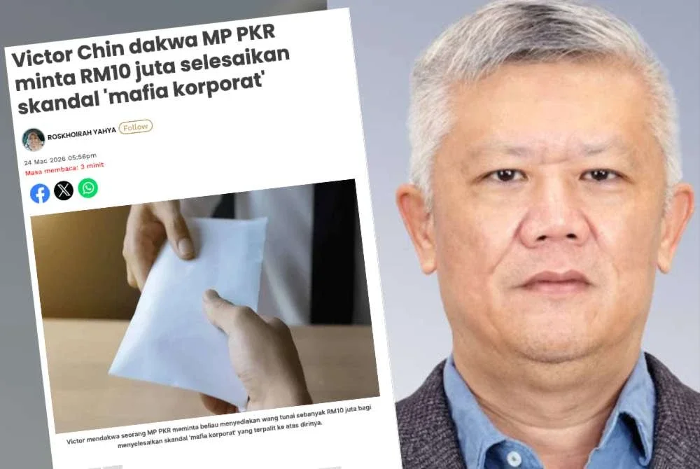 Victor Chin antara 10 individu yang ditahan kerana disyaki terbabit dalam aktiviti pengubahan wang haram menerusi Ops Viking dari 15 Oktober 2025 hingga 13 Januari lepas.