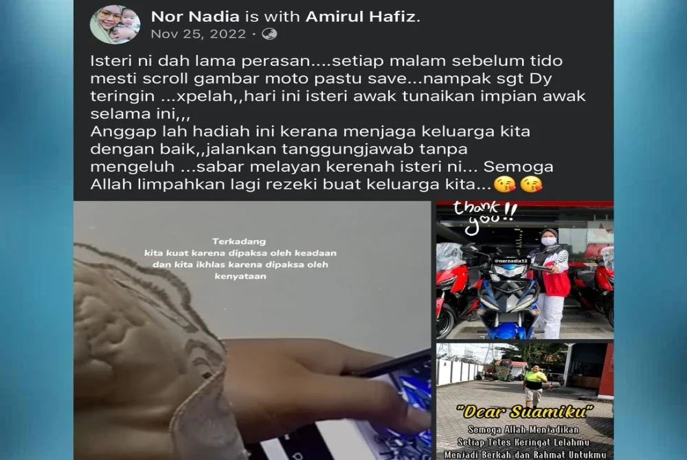 Perkongsian lama Nor Nadia di Facebook kembali tular, undang sebak orang ramai