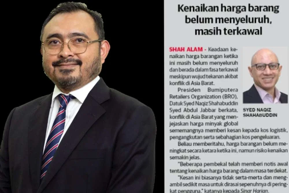 DPMM meramalkan kesan kenaikan harga barangan akan mula dirasai awal minggu hadapan akibat lonjakan harga minyak global. Gambar kiri: Norsyahrin