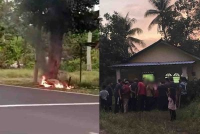 Gambar tular menunjukkan kejadian serangan terhadap seorang lelaki di Singkir Badong.