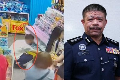 Tangkap layar rakaman video tular seorang lelaki disyaki melakukan perlakuan tidak senonoh merakam bawah skirt wanita di sebuah pusat beli-belah di Subang Jaya. - Gambar kecil (Wan Azlan)