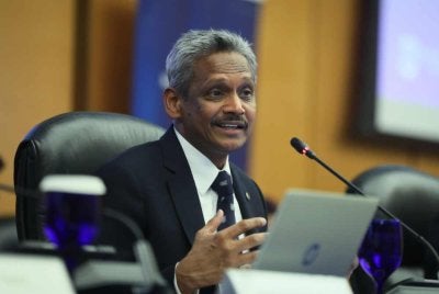 Abdul Rasheed pada sidang media Laporan Tahunan Bank Negara Malaysia BNM 2025 di Sasana Kijang Kuala Lumpur pada Selasa. Foto Bernama