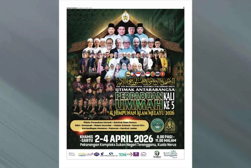 Ijtima’ Antarabangsa Perpaduan Ummah & Himpunan Alam Melayu 2026 yang sedang berlangsung dari 2 hingga 4 April ini.