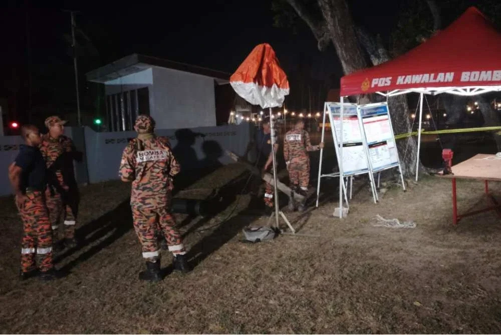 Pos Kawalan Bomba dibuka untuk mengatur gerak operasi SAR mangsa. Foto JBPM Pahang