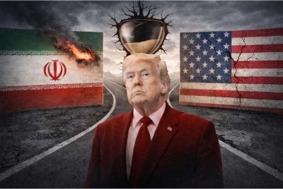 Trump memperhebatkan perang retorik ke atas Iran sejak minggu lalu.
