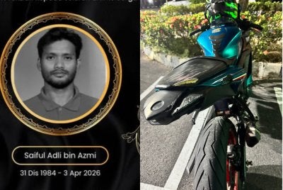  Polis giat mengesan pemandu kereta dipercayai terlibat dalam kejadian langgar lari penunggang motosikal Saiful Adli Azmi, 42, atau lebih dikenali sebagai Epul Azmi Goreng Pisang