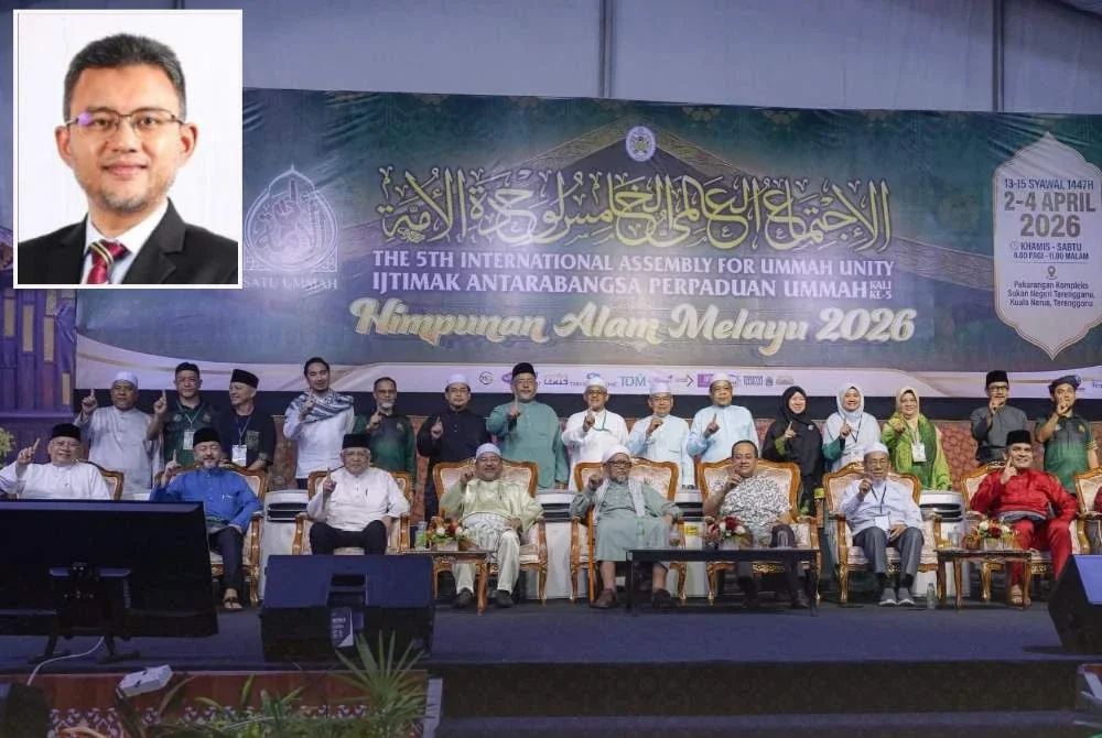 Penganjuran Ijtimak Antarabangsa Perpaduan Ummah di Terengganu menjadi titik penting dalam usaha membuka lembaran baharu ke arah penyatuan umat Islam di peringkat global. Gambar kecil: Hairul Azhar