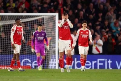 Reaksi kecewa Kai Havertz selepas Southampton meraih gol kemenangan pada minit ke-85 perlawanan. FOTO: Agensi