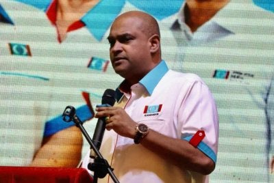 Ramanan berucap pada Konvensyen PKR Johor.