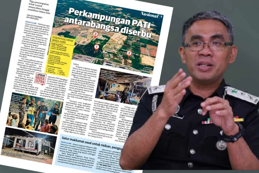 Laporan Sinar Harian pada Ahad dan Khairrul Aminus (kanan) 