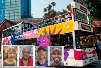 Pelancong menyifatkan Kuala Lumpur sebagai lokasi selamat untuk dikunjungi. Gambar kecil dari kiri: Judat, Edvart, Archie dan Nassim