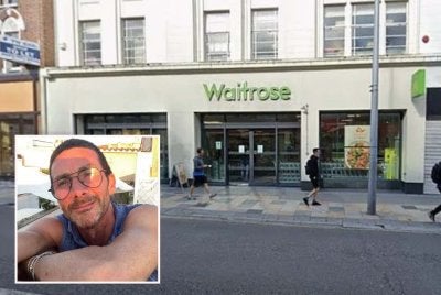 Insiden itu berlaku di sebuah premis Waitrose di Clapham Junction, selatan London. Gambar kecil: Smith. - Agensi
