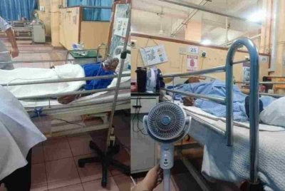 Zamri ketika menerima rawatan di Hospital Melaka tahun lalu.