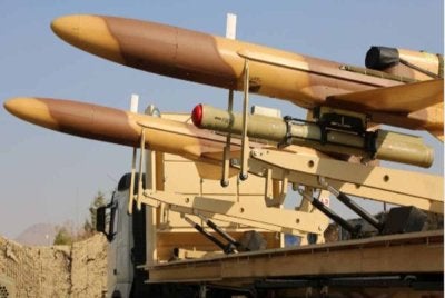 IRGC melancarkan serangan balas menggunakan sistem pelancar roket berkembar buat pertama kali dalam konflik menentang serangan AS - Israel, pada 7 April 2026..- Agensi