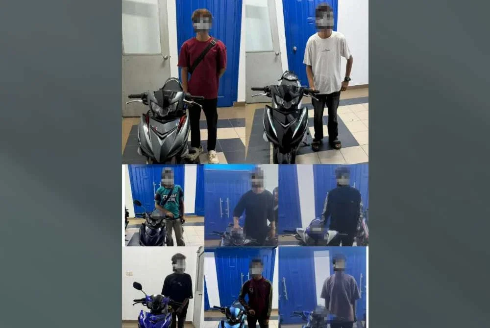 Sembilan motosikal disita polis menerusi operasi samseng jalanan di sekitar Kuala Langat baru-baru ini.