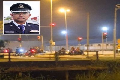 Antara lokasi yang menjadi tumpuan penunggang motosikal di Banting dengan bunyi ekzos bising. Gambar kecil: Mohd Sufian