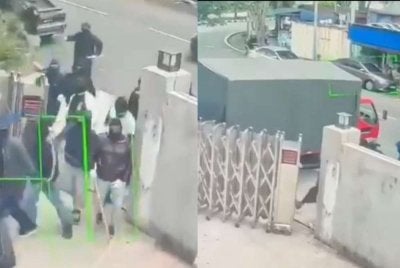 Sekumpulan individu bertopeng bertindak merempuh pagar menggunakan lori sebelum menceroboh masuk serta memecahkan barangan sebuah pusat hiburan di Cheras di sini.